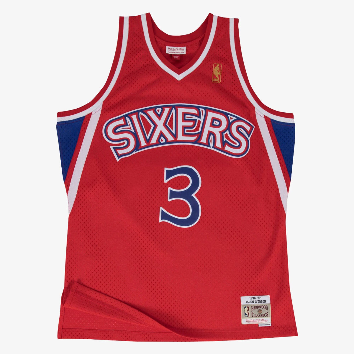 Allen Iverson Philadelphia 76ers 1996 - 97 Swingman Road Basketball Jersey