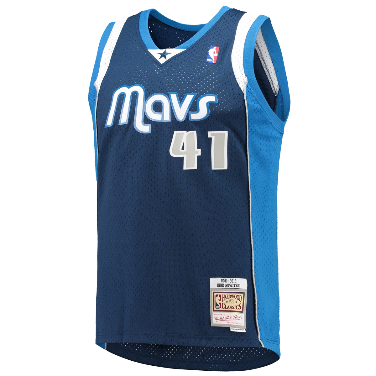 Dirk Nowitzki Dallas Mavericks 2011/12 Hardwood Classics Swingman Basketball Jersey - Mens