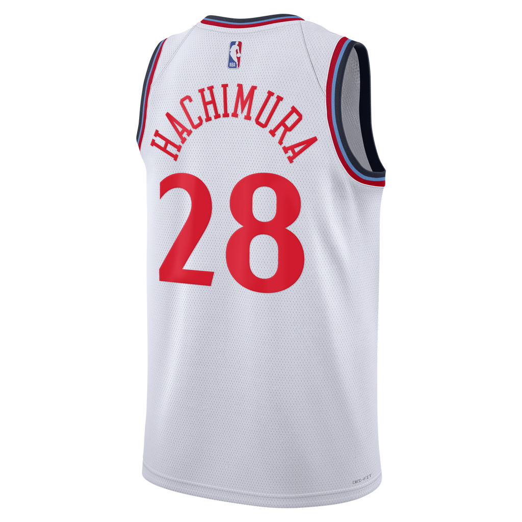 Rui Hachimura Los Angeles Clippers Association Edition Replica Swingman Basketball Jersey - White - Unisex