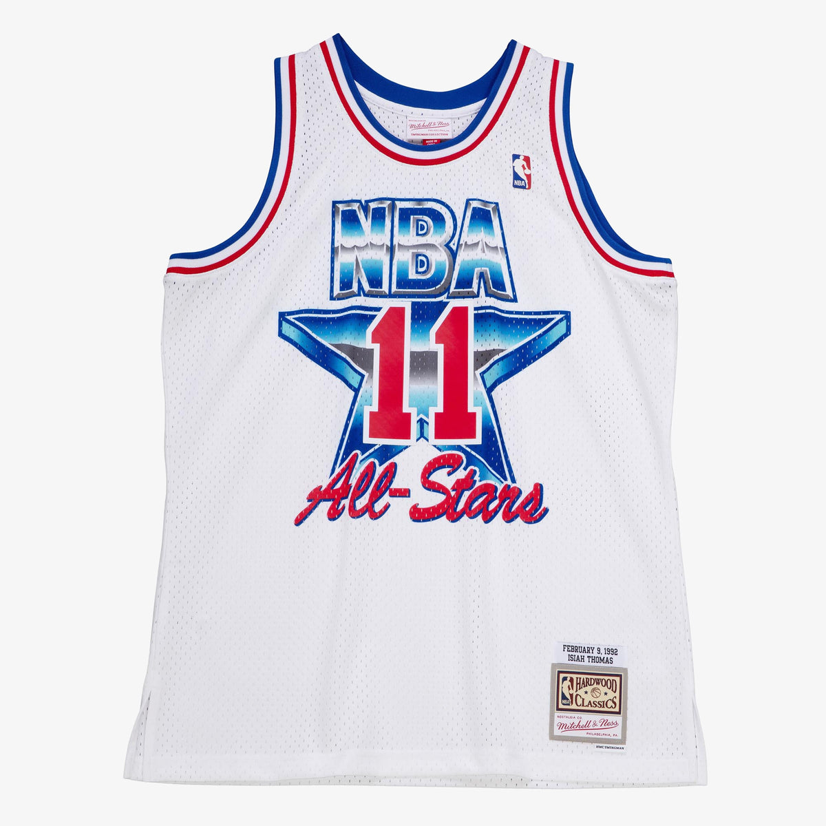 Isiah Thomas Detroit Pistons 1992 All - Star East Authentic Basketball Jersey - White