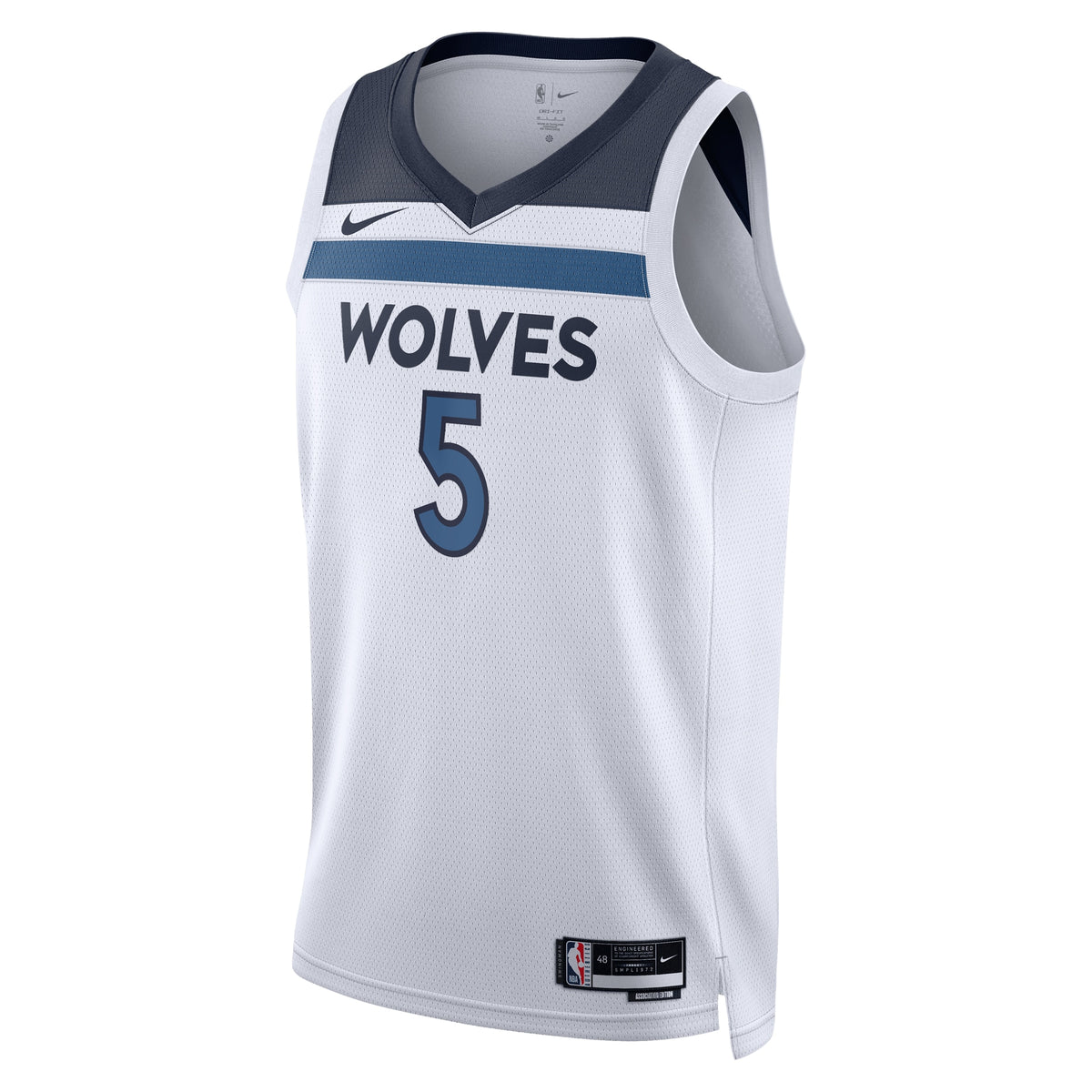 Anthony Edwards Minnesota Timberwolves Association Edition Swingman Basketball Jersey - White - Unisex
