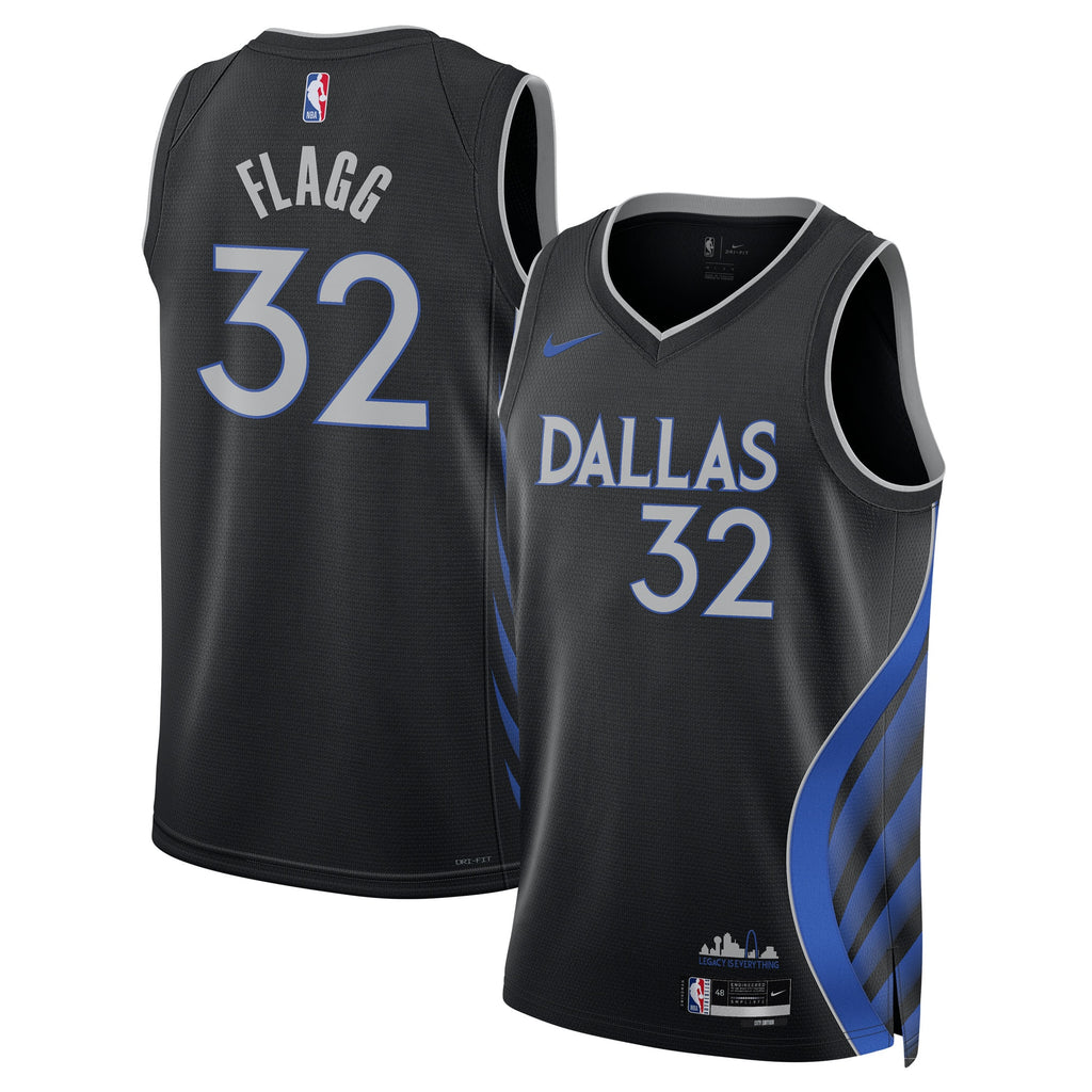 Cooper Flagg Dallas Mavericks 2025/26 City Edition Swingman Basketball Jersey - Black - Unisex