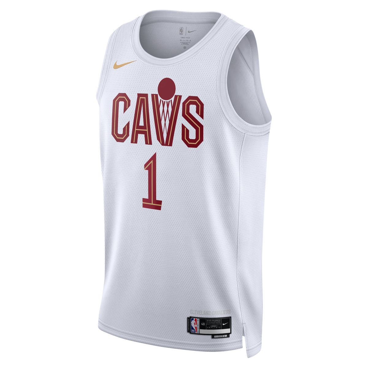 James Harden Cleveland Cavaliers Association Edition Swingman Basketball Jersey - White - Unisex
