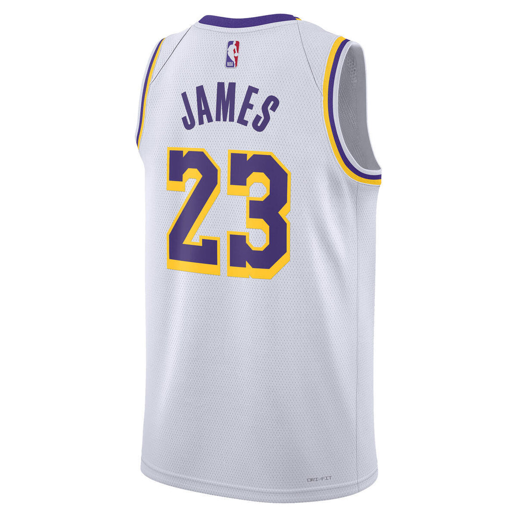 LeBron James Los Angeles Lakers Swingman Association Basketball Jersey - Unisex