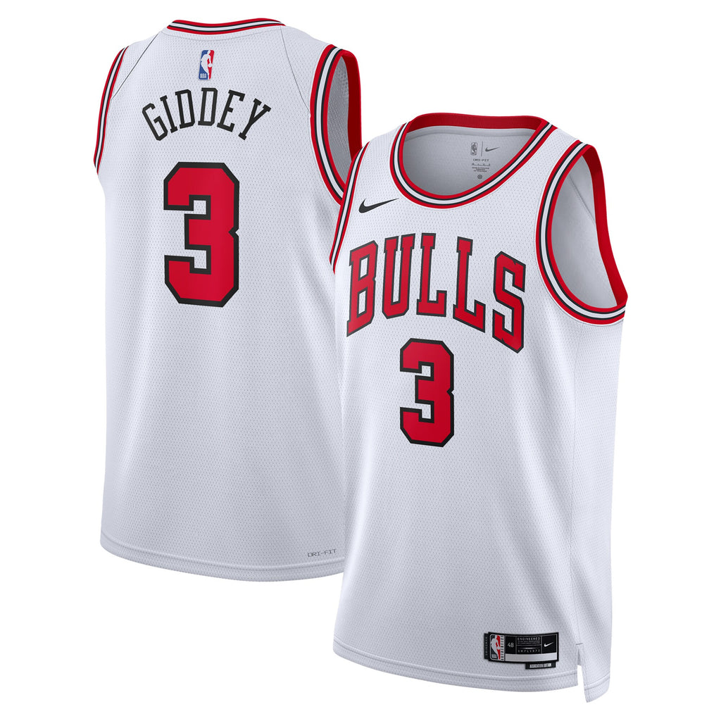 Josh Giddey Chicago Bulls Association Edition Swingman Basketball Jersey - White - Unisex