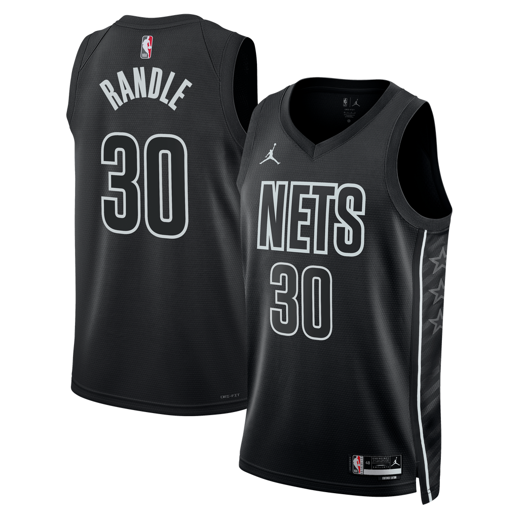 Julius Randle Brooklyn Nets Statement Edition Swingman Basketball Jersey - Black - Unisex