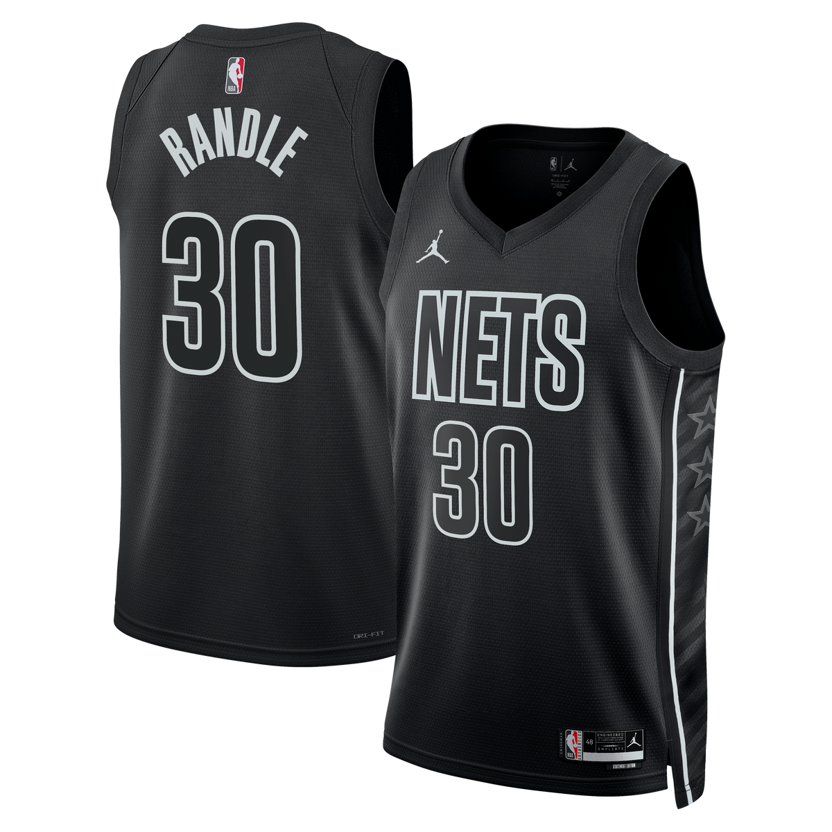 Julius Randle Brooklyn Nets Statement Edition Swingman Basketball Jersey - Black - Unisex