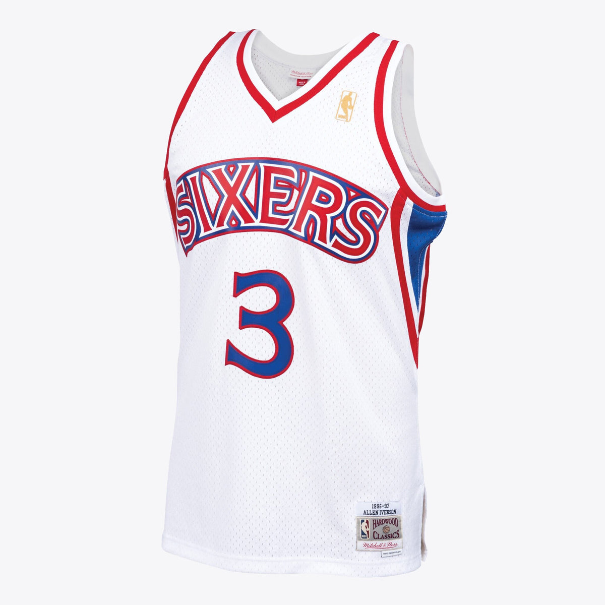 Allen Iverson Philadelphia 76ers 1996 Swingman Basketball Jersey - White - Mens