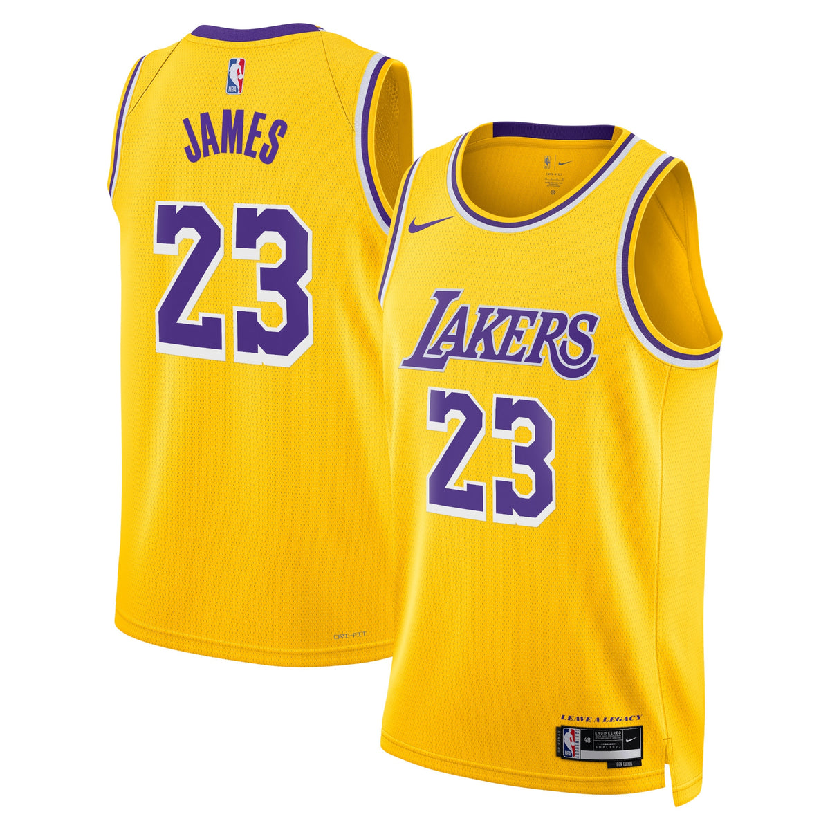LeBron James Los Angeles Lakers Icon Edition Swingman Basketball Jersey - Gold - Unisex