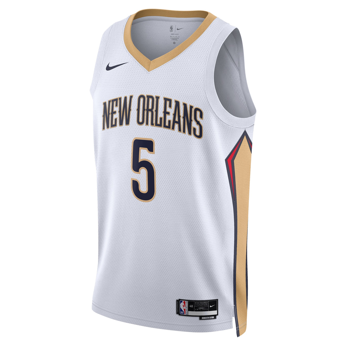 Dejounte Murray New Orleans Pelicans Association Edition Swingman Basketball Jersey - White - Unisex