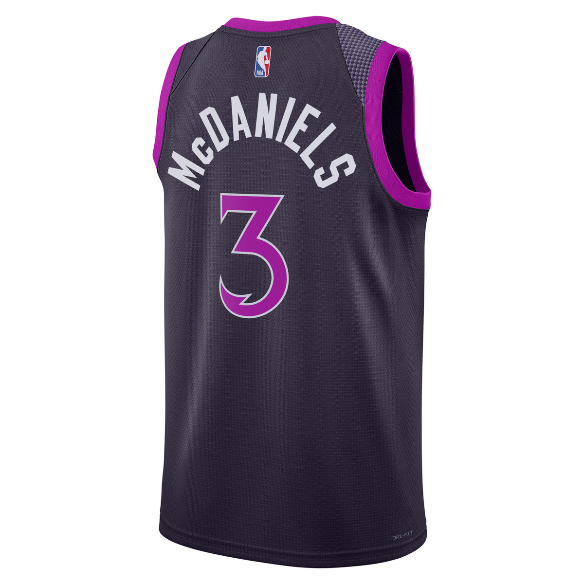 Jaden McDaniels Minnesota Timberwolves 2025/26 City Edition Swingman Basketball Jersey - Black - Unisex