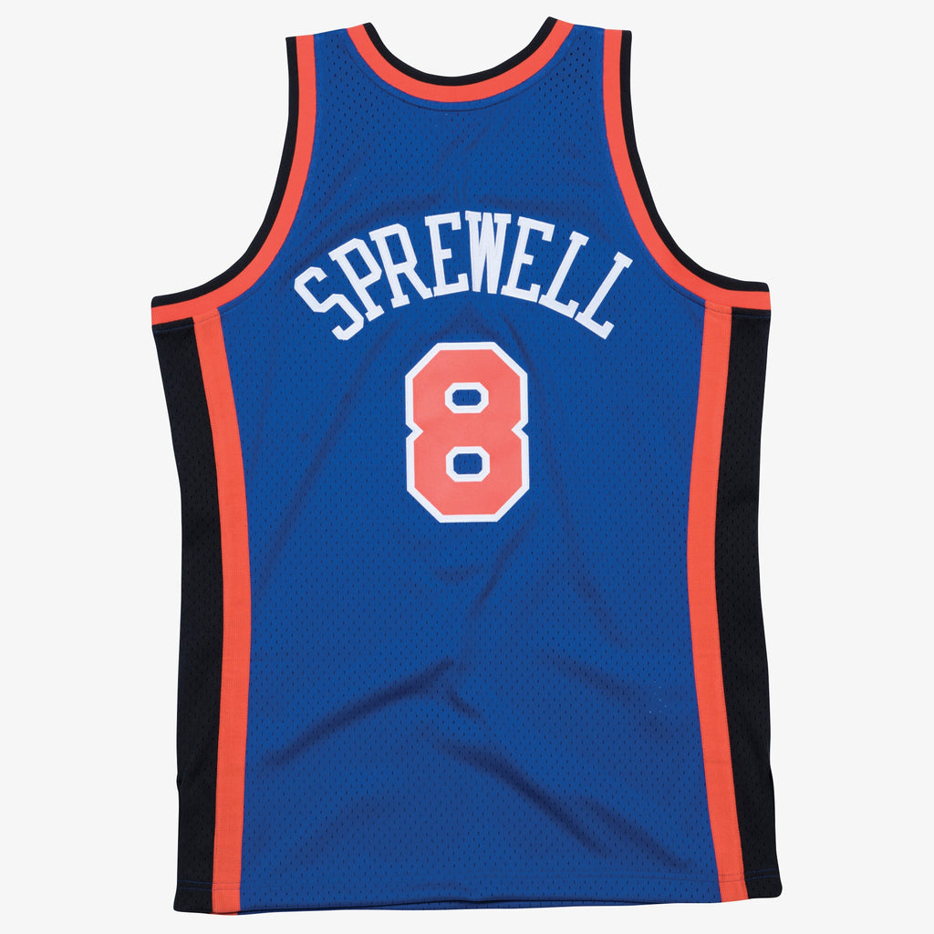 Latrell Sprewell New York Knicks 1998 - 99 Swingman Road Basketball Jersey