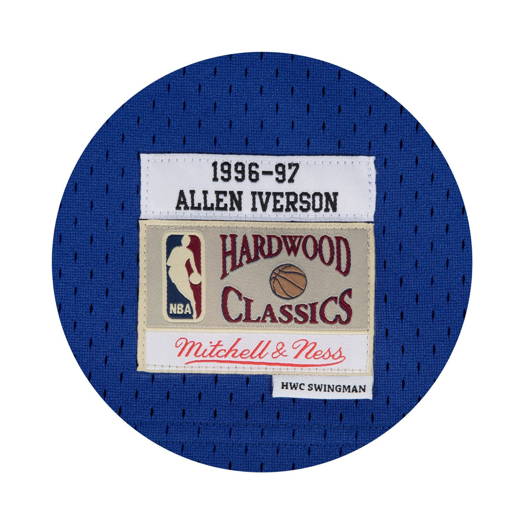 Allen Iverson Philadelphia 76ers 1997 Hardwood Classics Swingman Alternate Basketball Jersey - Blue - Mens