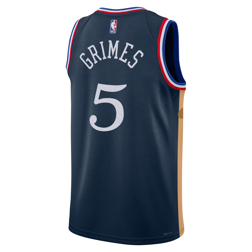 Quentin Grimes Philadelphia 76ers 2025/26 City Edition Swingman Basketball Jersey - Navy - Unisex