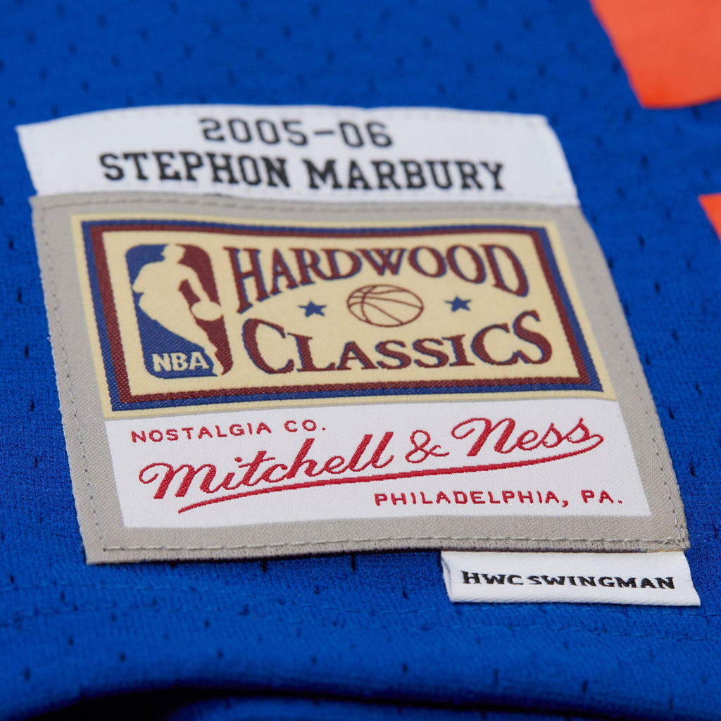 Stephon Marbury New York Knicks 2005/06 Hardwood Classics Swingman Basketball Jersey - Mens