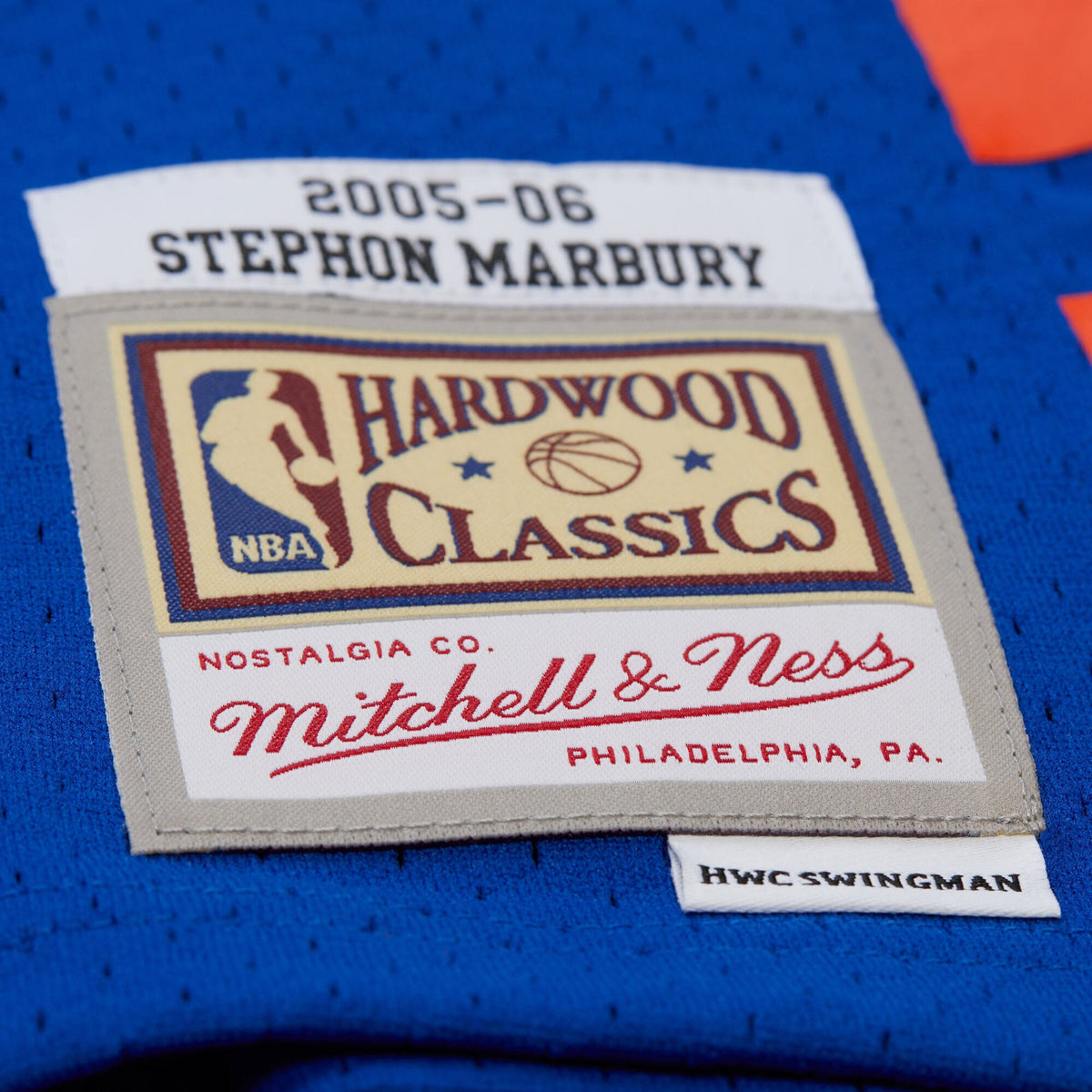 Stephon Marbury New York Knicks 2005/06 Hardwood Classics Swingman Basketball Jersey - Mens