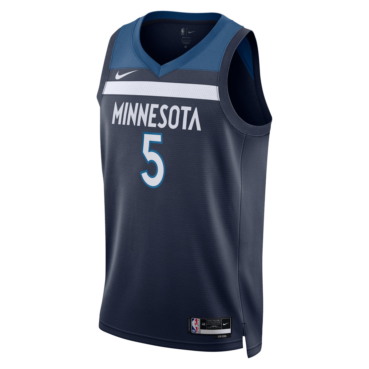 Anthony Edwards Minnesota Timberwolves Icon Edition Swingman Basketball Jersey - Navy - Unisex