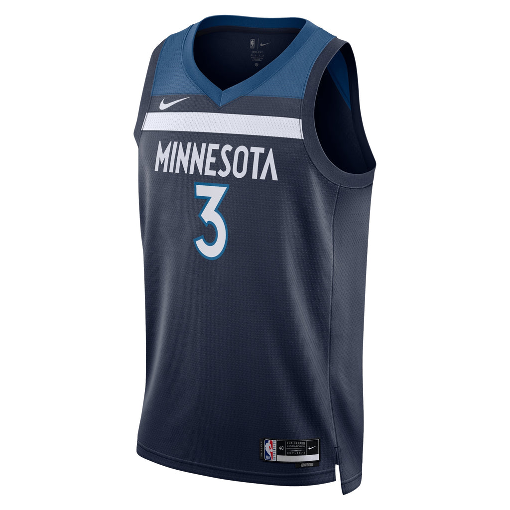 Jaden McDaniels Minnesota Timberwolves Icon Edition Swingman Basketball Jersey - Navy - Unisex
