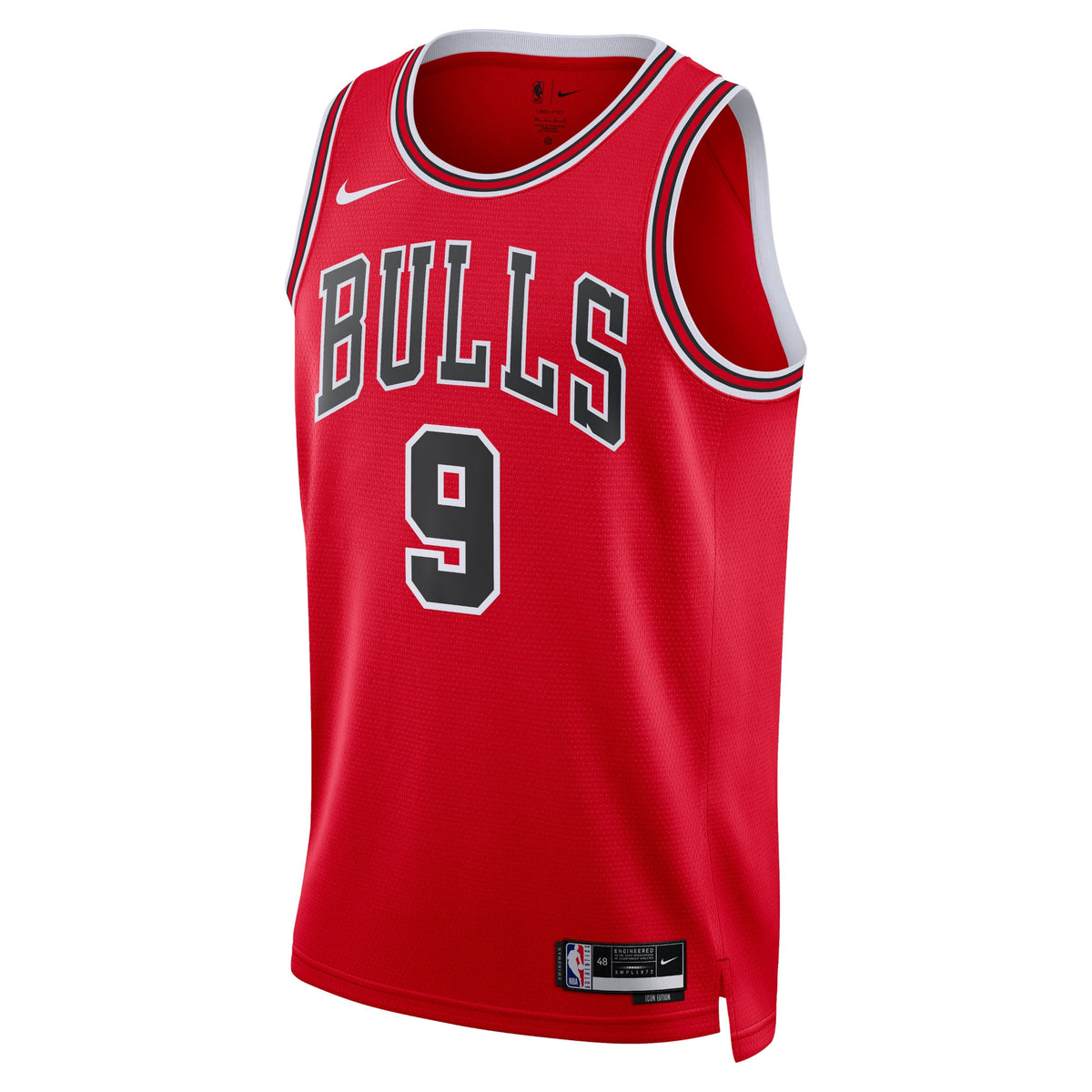 Nikola Vučević Chicago Bulls Icon Edition Swingman Basketball Jersey - Red - Unisex