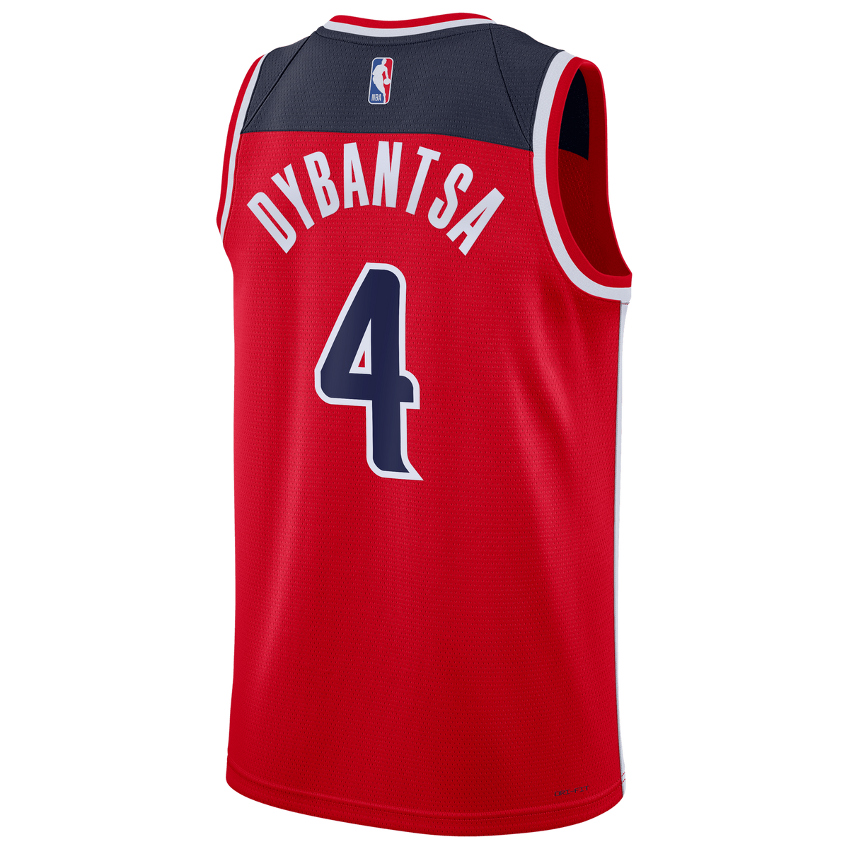 AJ Dybantsa Washington Wizards Swingman Icon Basketball Jersey - Red - Unisex