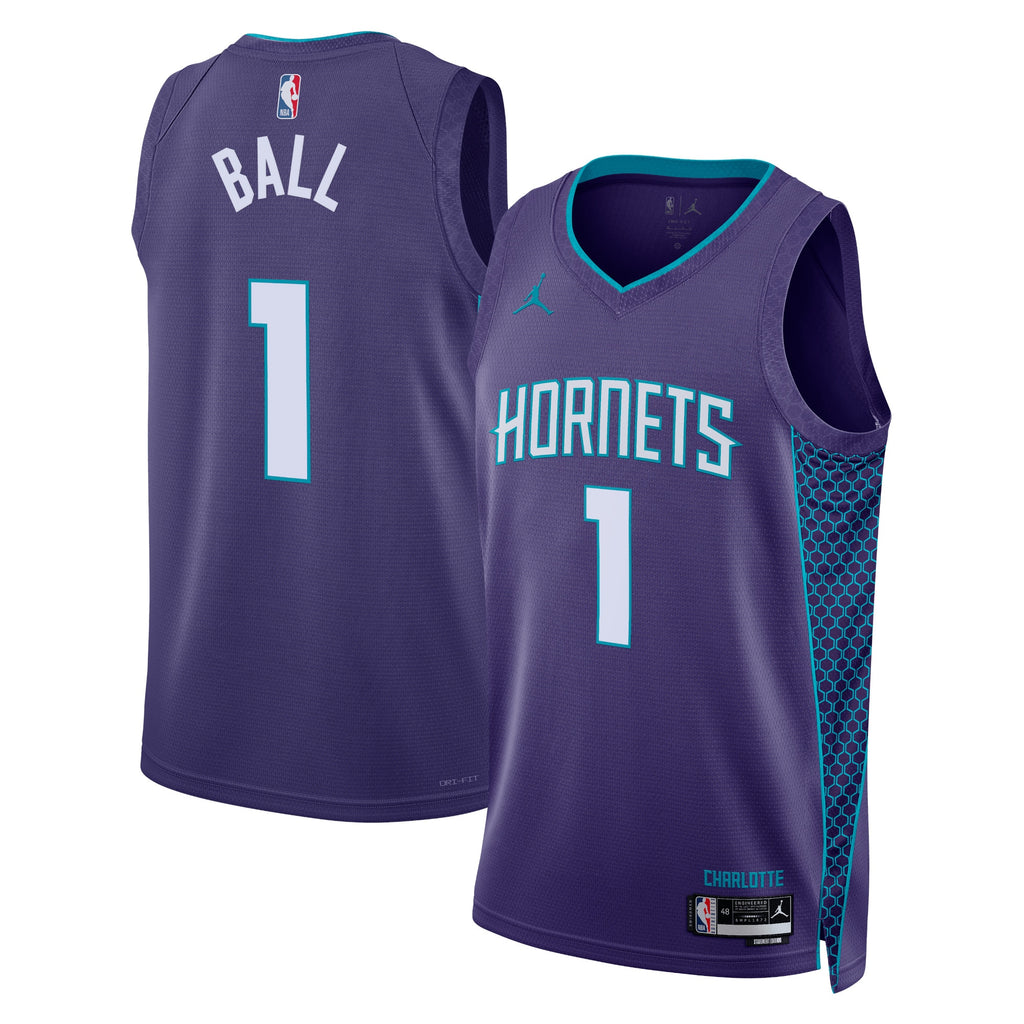 LaMelo Ball Charlotte Hornets Statement Edition Swingman Basketball Jersey - Purple - Unisex