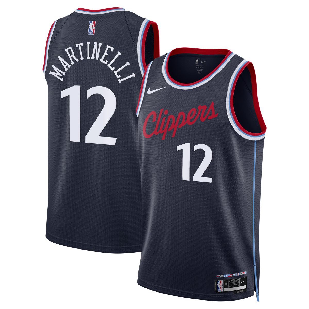 Nick Martinelli Los Angeles Clippers Icon Edition Replica Swingman Basketball Jersey - Navy - Unisex