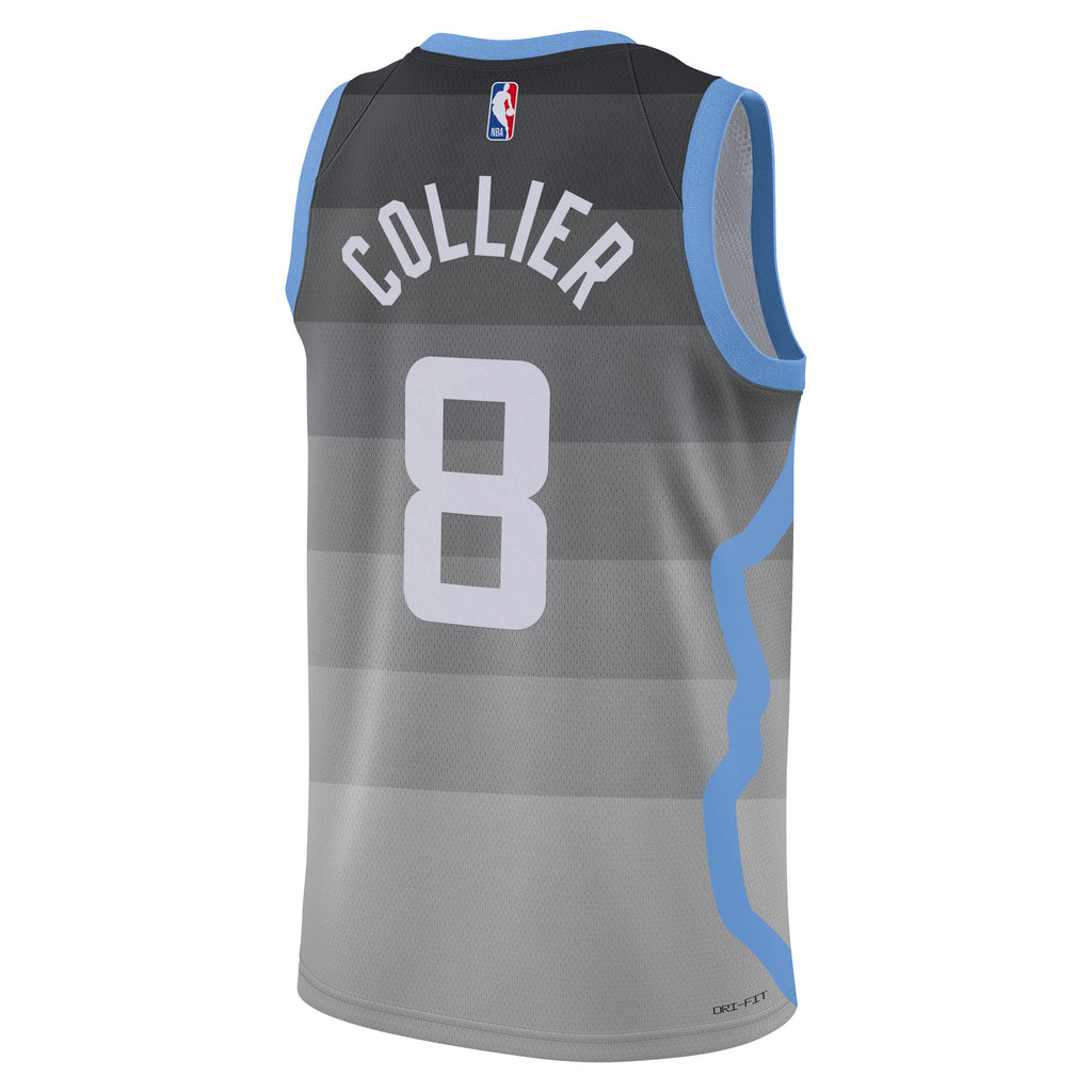 Isaiah Collier Utah Jazz 2025/26 City Edition Swingman Basketball Jersey - Gray - Unisex