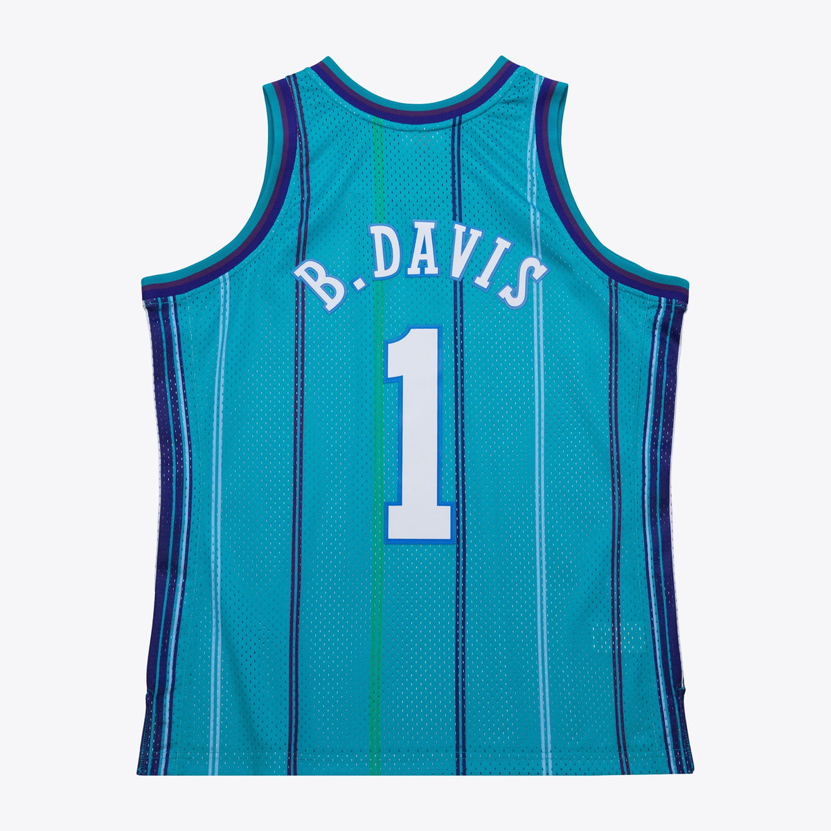 Baron Davis Charlotte Hornets 1999 Authentic Swingman Road Basketball Jersey - Teal