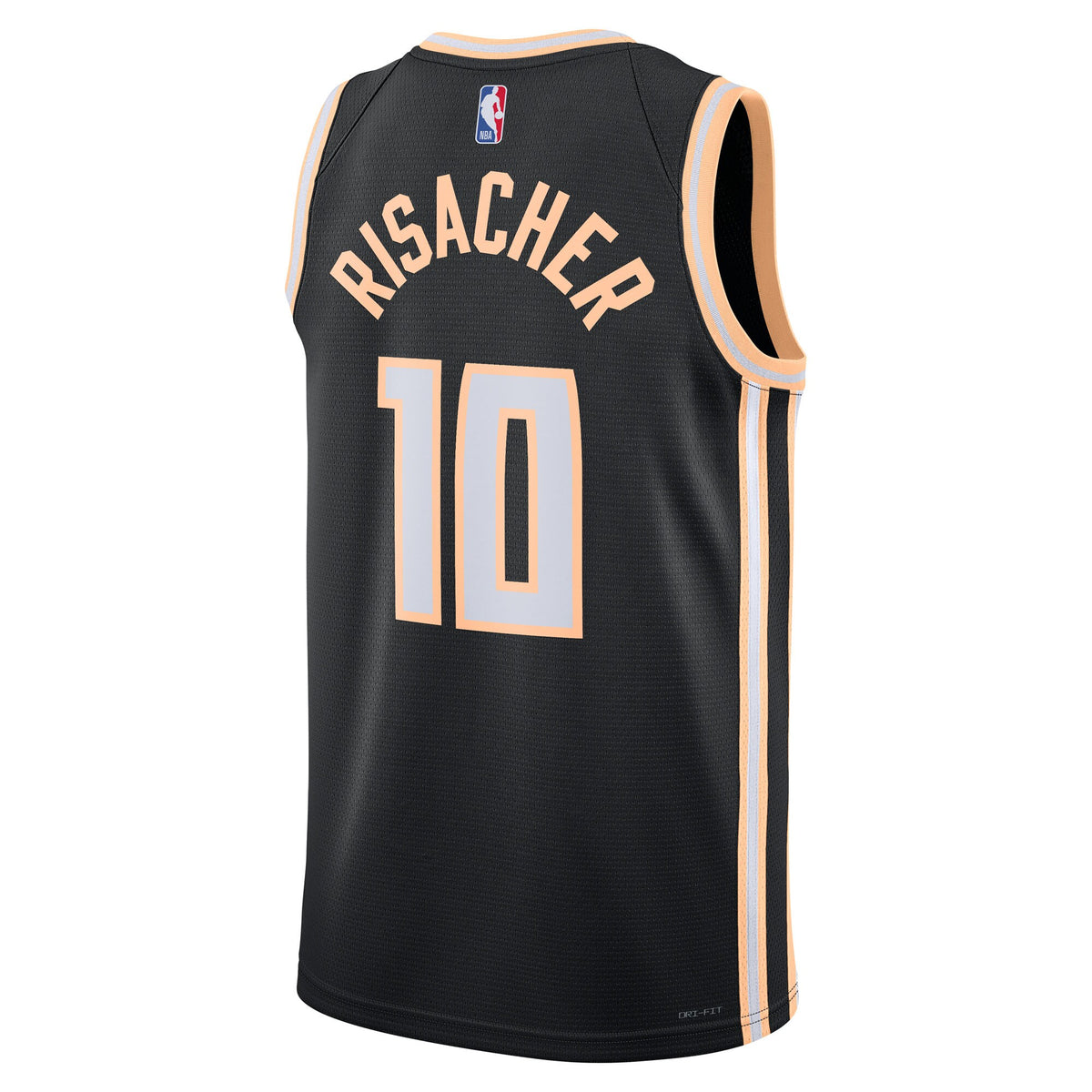 Zaccharie Risacher Atlanta Hawks 2025/26 City Edition Swingman Basketball Jersey - Black - Unisex