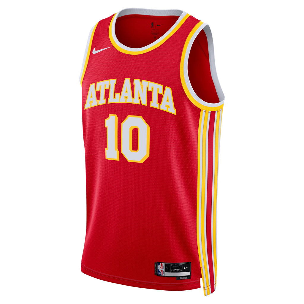 Zaccharie Risacher Atlanta Hawks Swingman Icon Basketball Jersey - Red - Unisex