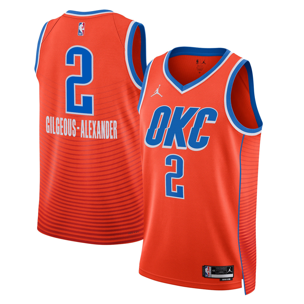 Shai Gilgeous - Alexander Oklahoma City Thunder Statement Edition Swingman Basketball Jersey - Orange - Unisex