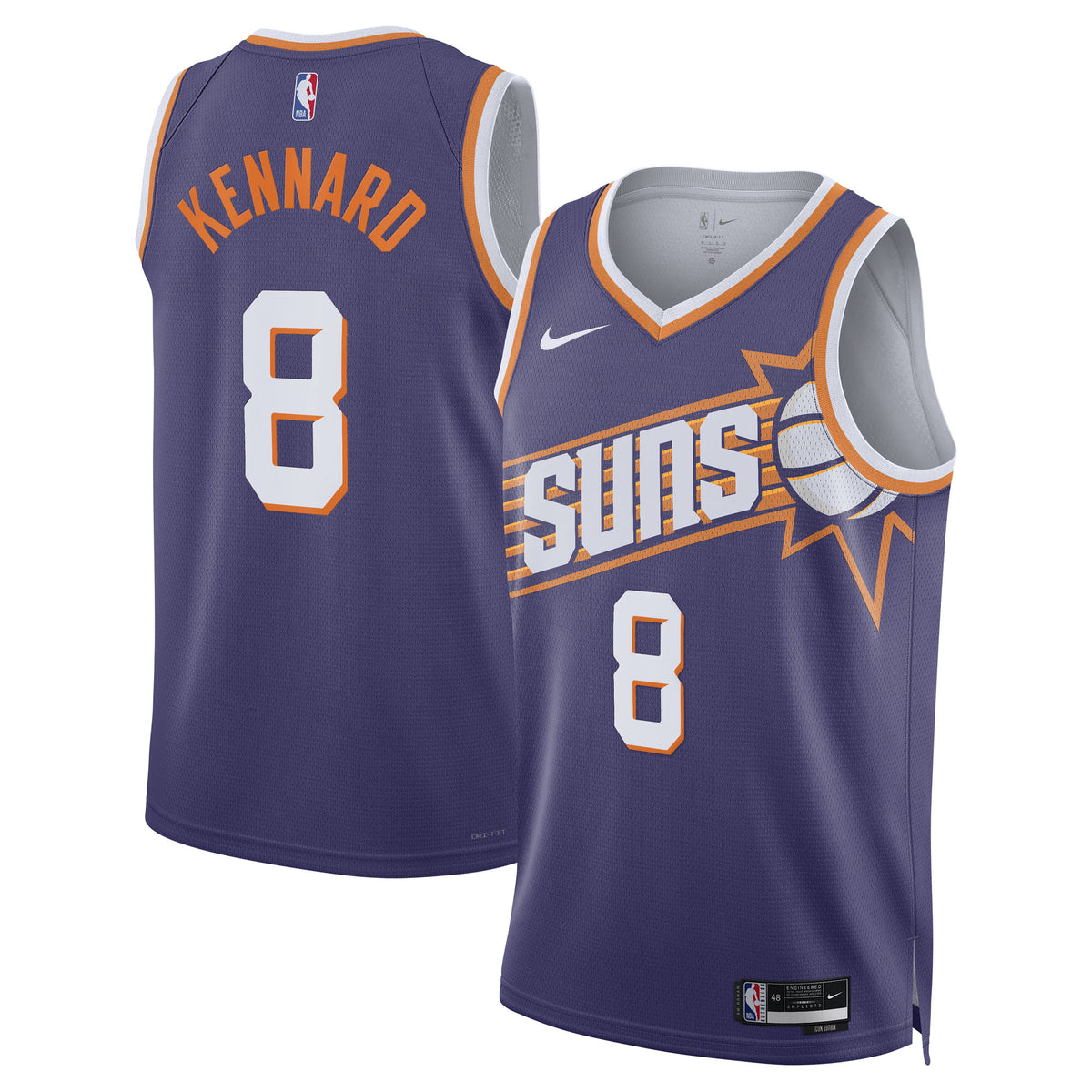 Luke Kennard Phoenix Suns Icon Edition Swingman Basketball Jersey - Purple - Unisex
