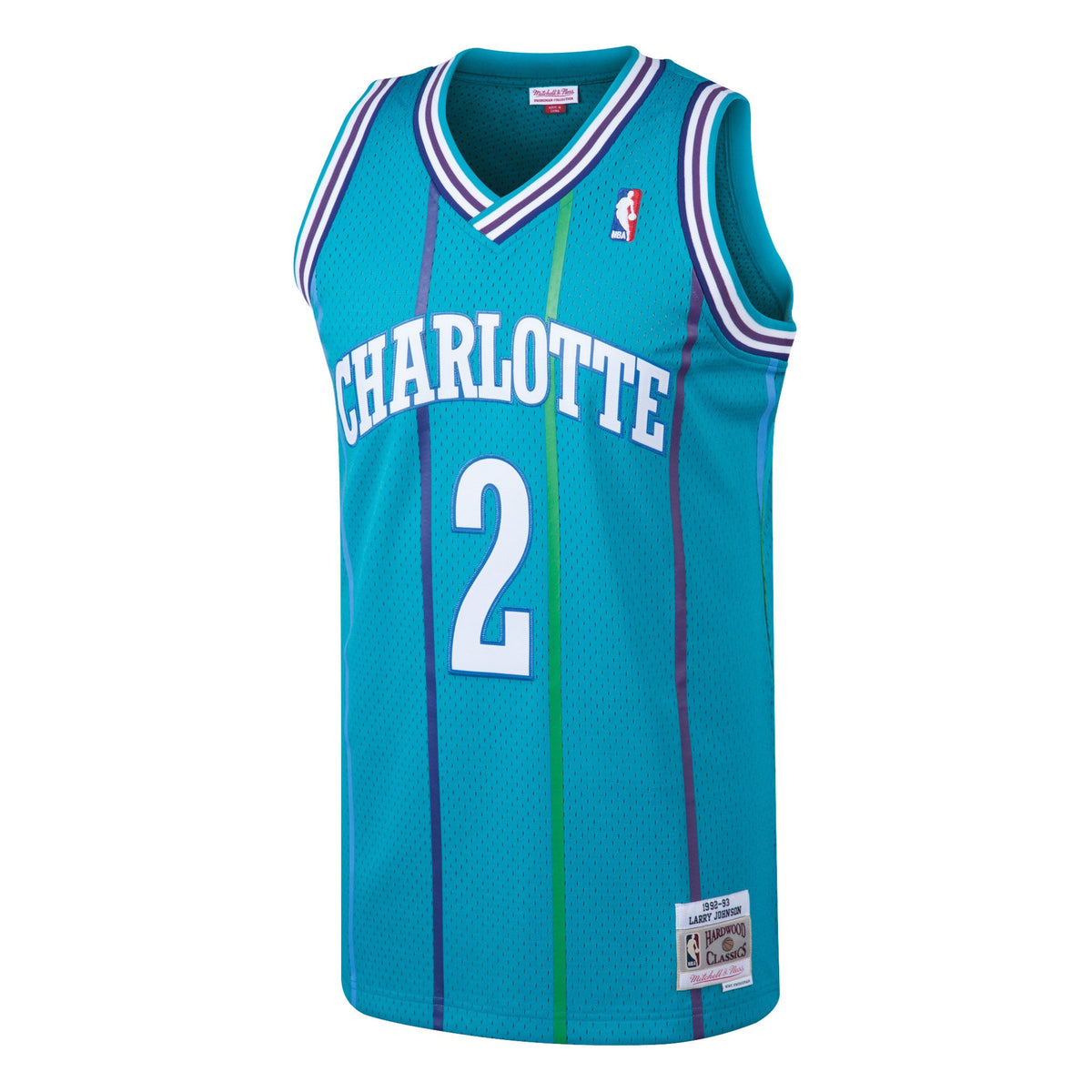 Larry Johnson Charlotte Hornets 1992 - 93 Hardwood Classics Swingman Basketball Jersey - Mens