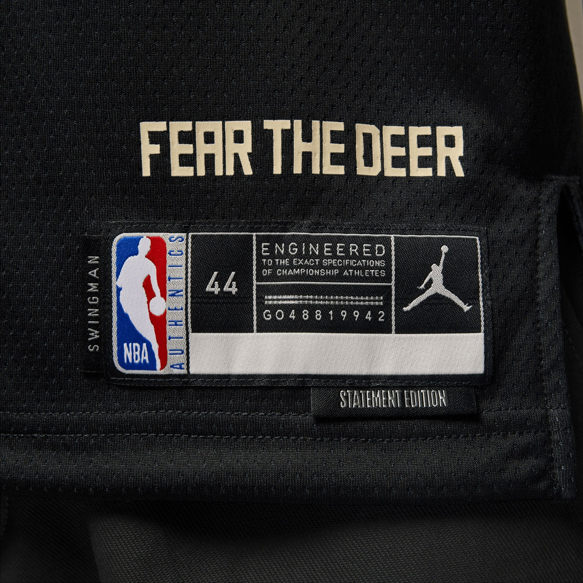 Giannis Antetokounmpo Milwaukee Bucks Swingman Statement Basketball Jersey