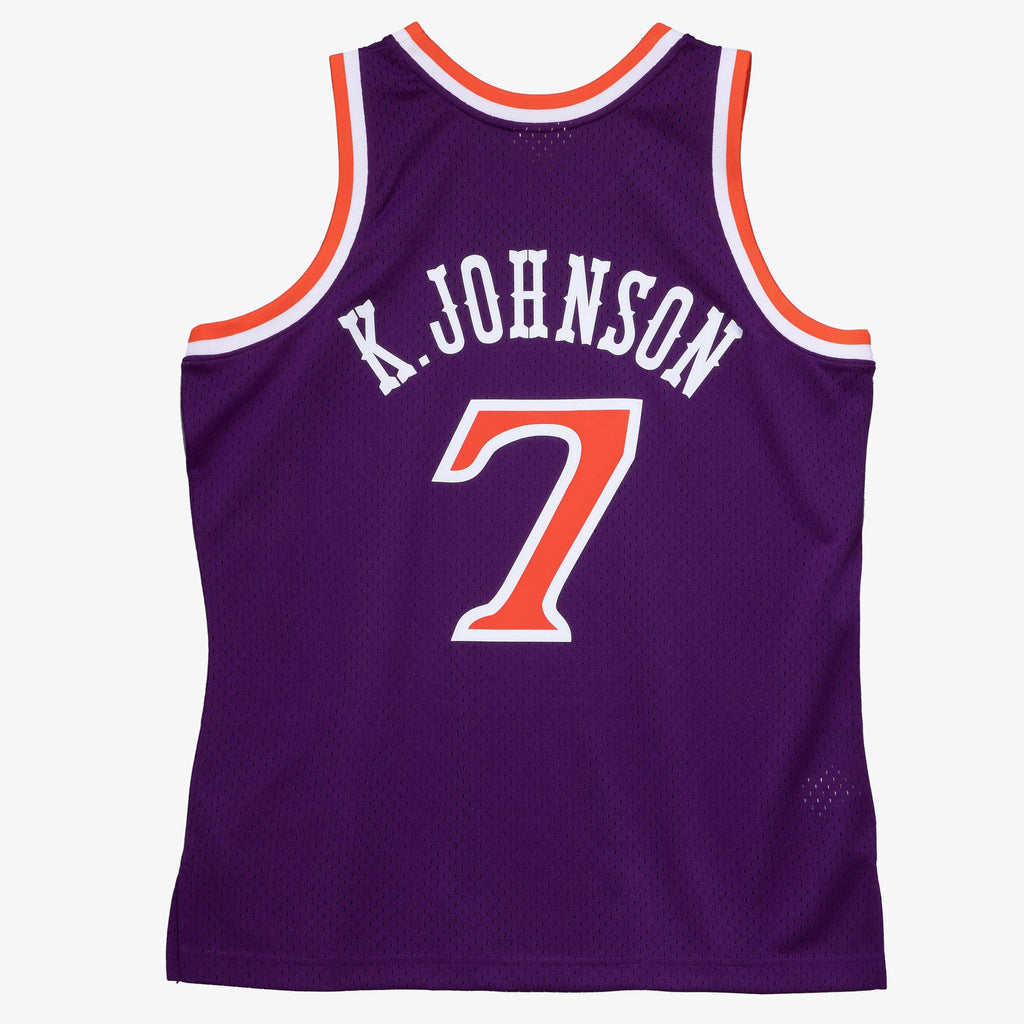 Kevin Johnson Phoenix Suns 1989 Dark Authentic Basketball Jersey - Purple