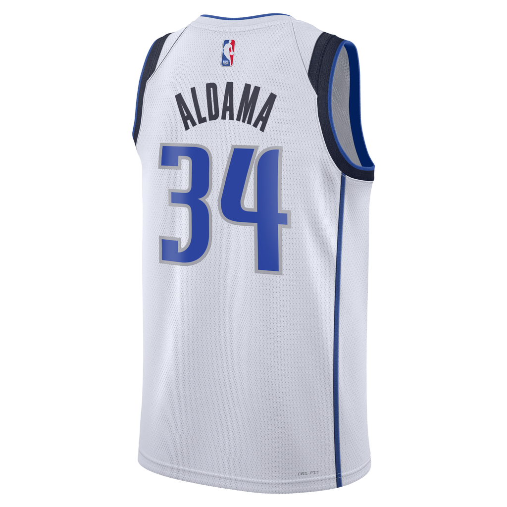 Santi Aldama Dallas Mavericks Association Edition Swingman Basketball Jersey - White - Unisex