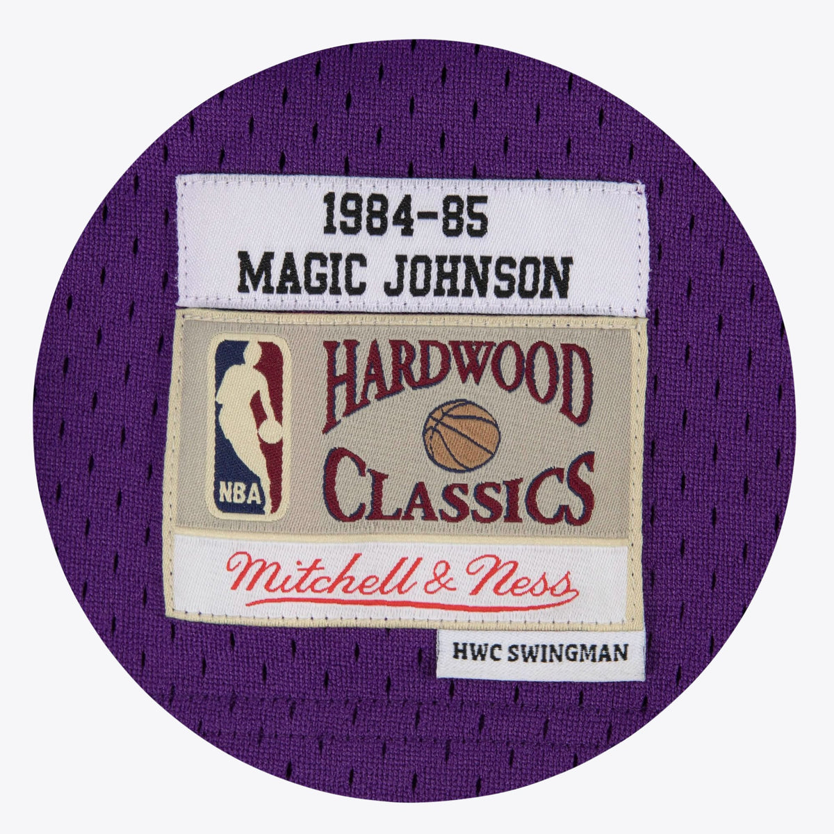 Magic Johnson Los Angeles Lakers 1984 - 85 Hardwood Classics Swingman Road Basketball Jersey - Purple - Mens