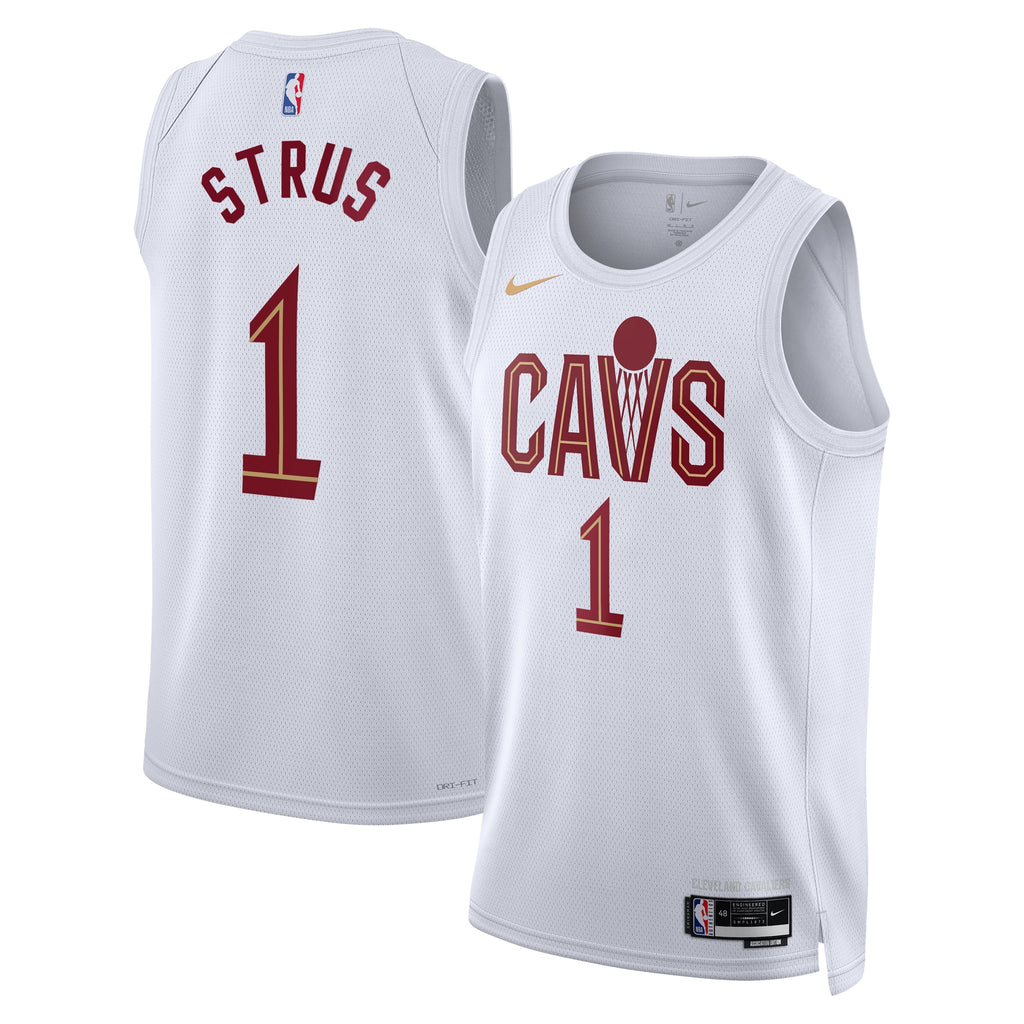 Max Strus Cleveland Cavaliers Association Edition Swingman Basketball Jersey - White - Unisex