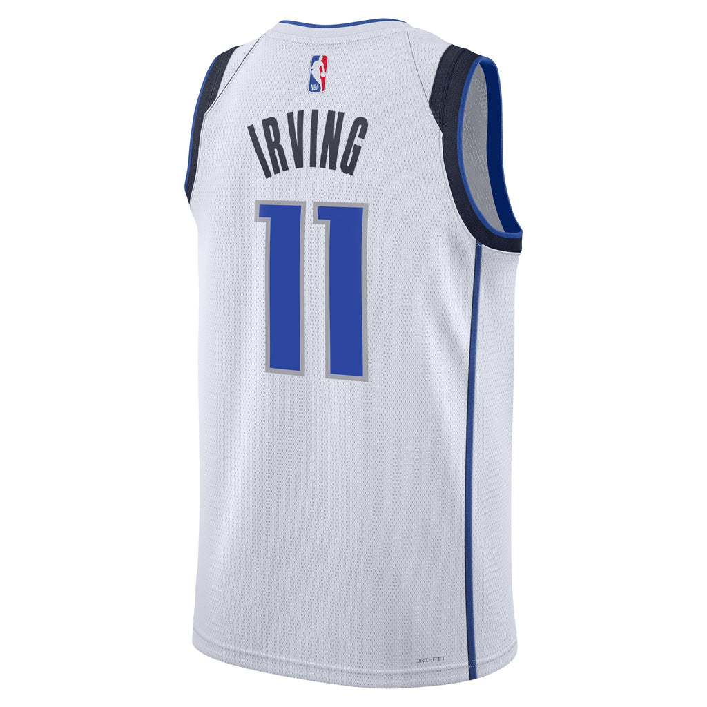 Kyrie Irving Dallas Mavericks Association Edition Swingman Basketball Jersey - White - Unisex