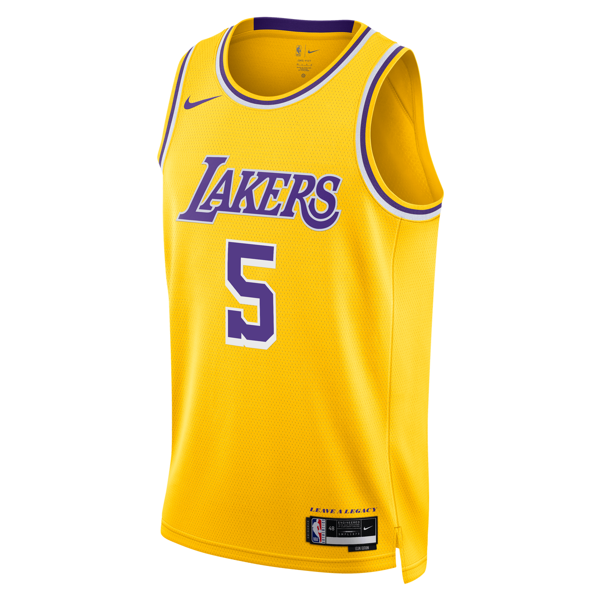 Quentin Grimes Los Angeles Lakers Icon Edition Swingman Basketball Jersey - Gold - Unisex