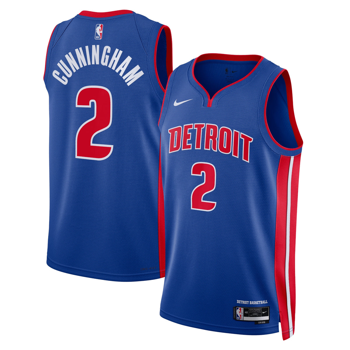 Cade Cunningham Detroit Pistons Icon Edition Swingman Basketball Jersey - Blue - Unisex