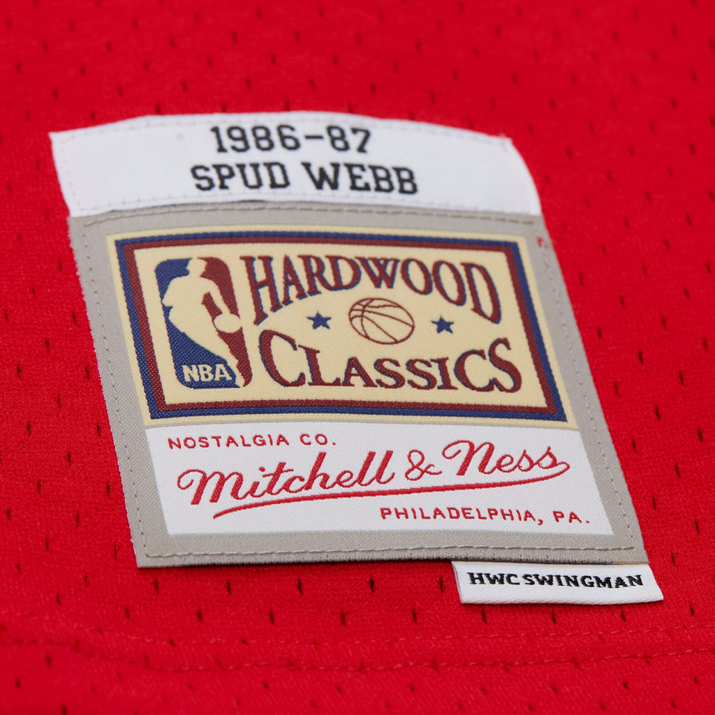Spud Webb Atlanta Hawks 1986 - 87 Swingman Road Basketball Jersey