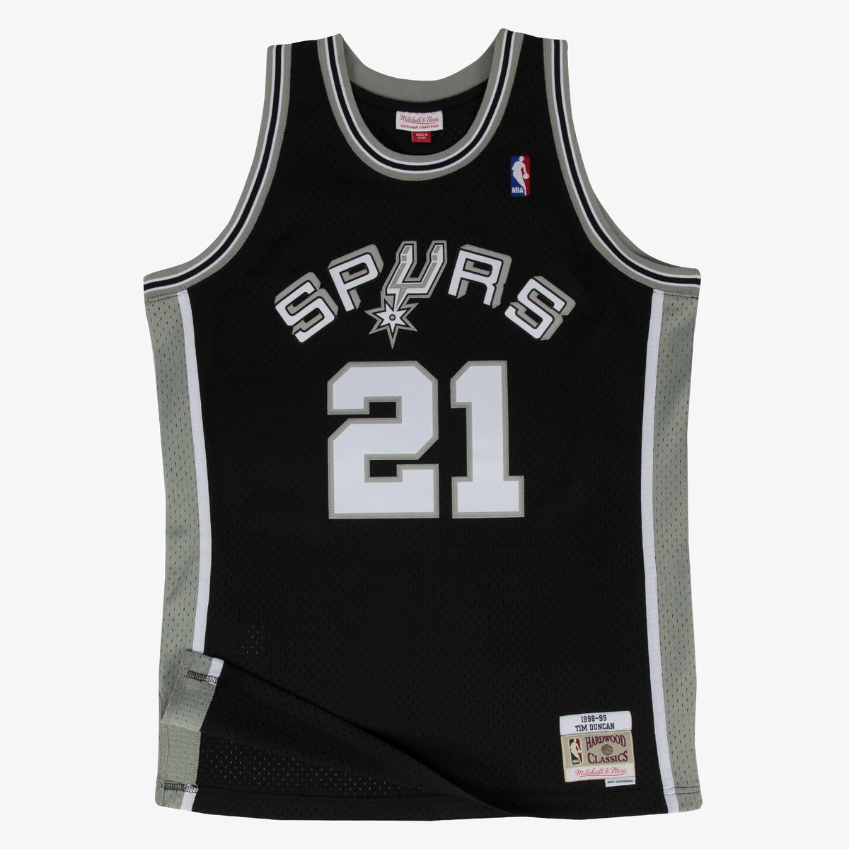 Tim Duncan San Antonio Spurs 1998 - 99 Swingman Road Basketball Jersey