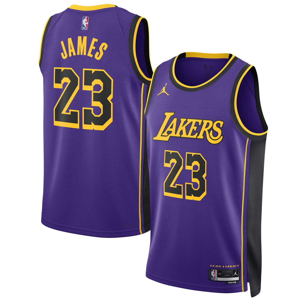 LeBron James Los Angeles Lakers Statement Edition Swingman Basketball Jersey - Unisex