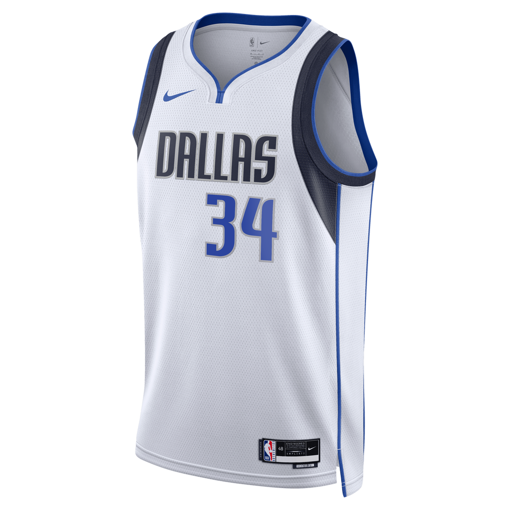 Santi Aldama Dallas Mavericks Association Edition Swingman Basketball Jersey - White - Unisex