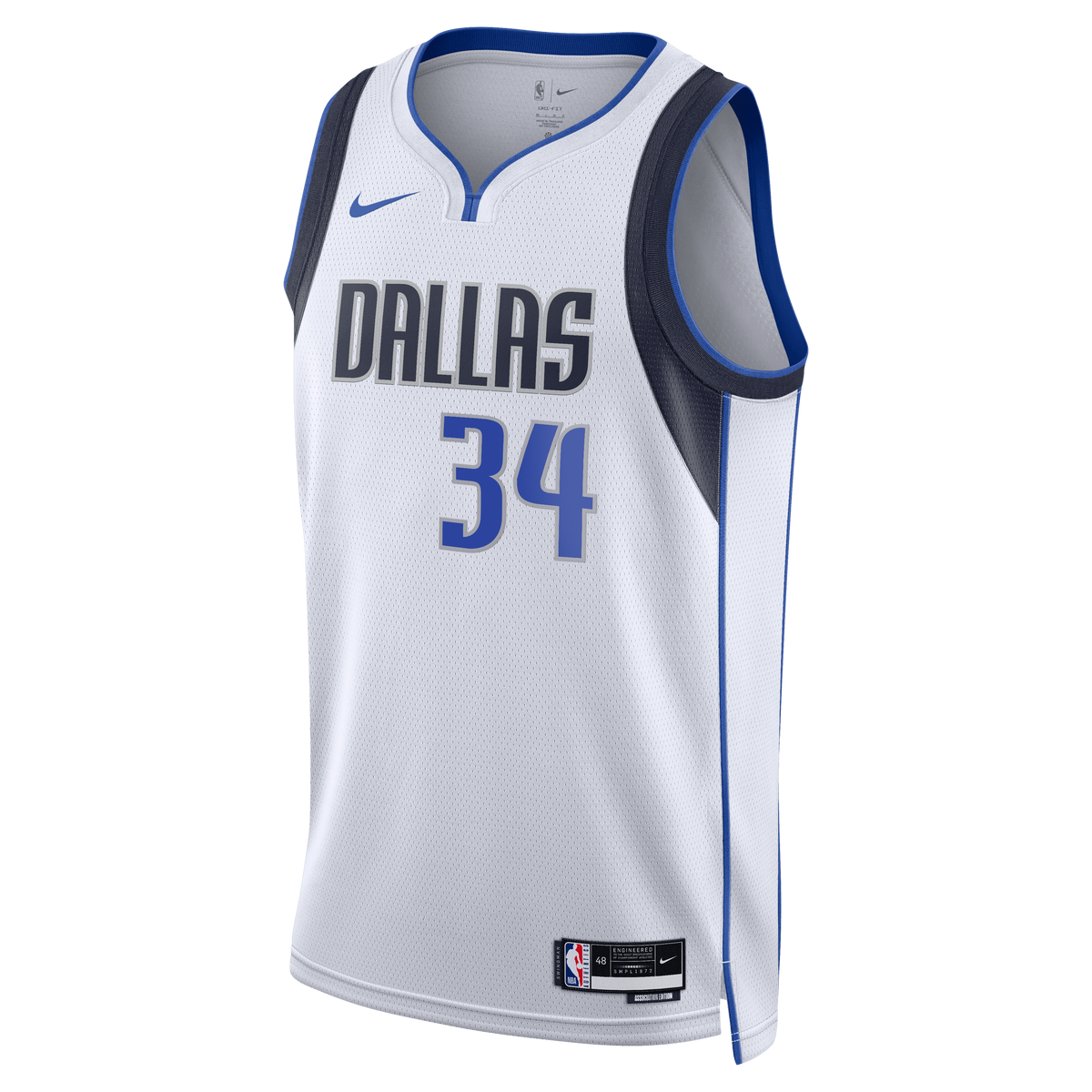 Santi Aldama Dallas Mavericks Association Edition Swingman Basketball Jersey - White - Unisex
