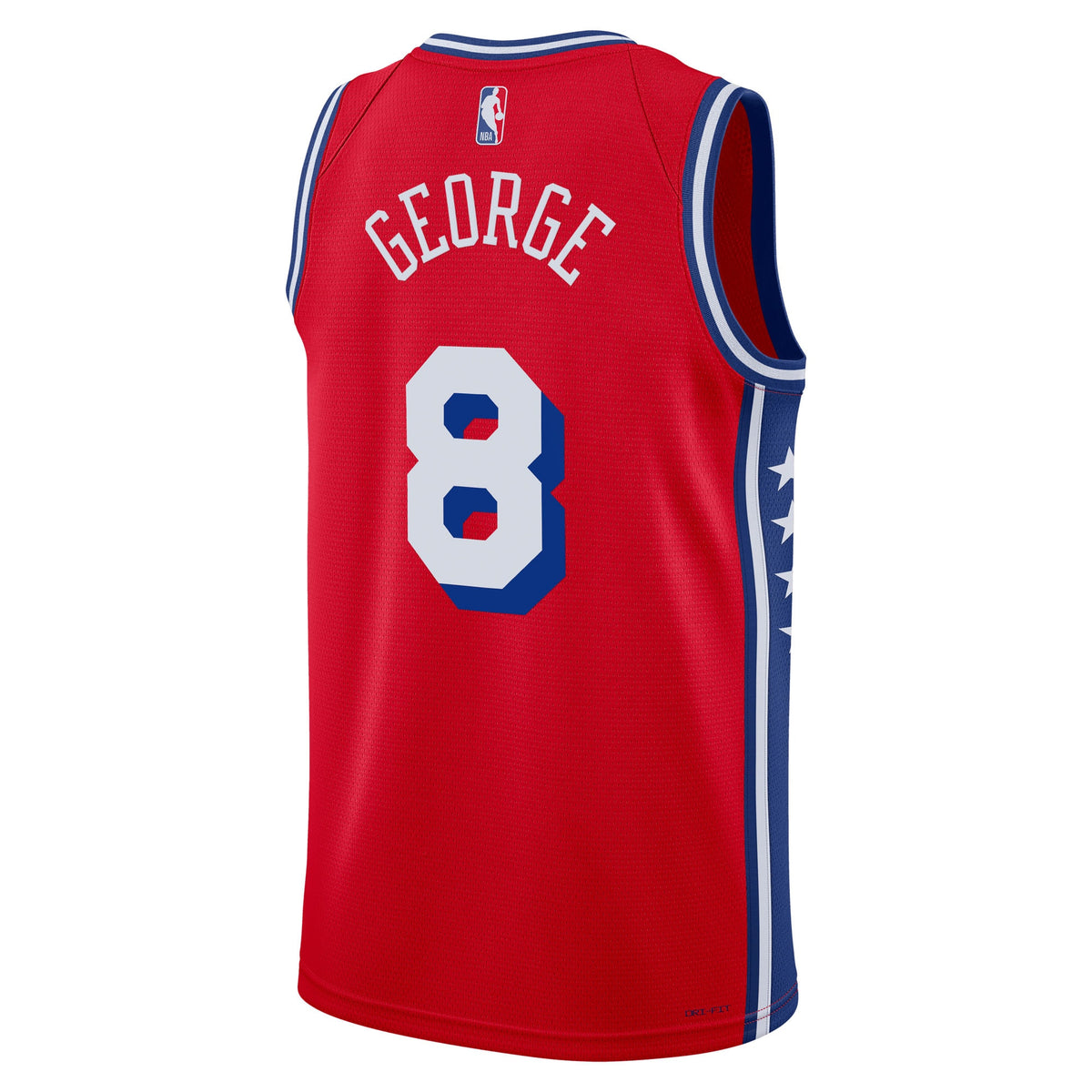 Paul George Philadelphia 76ers Statement Edition Swingman Basketball Jersey - Red - Unisex