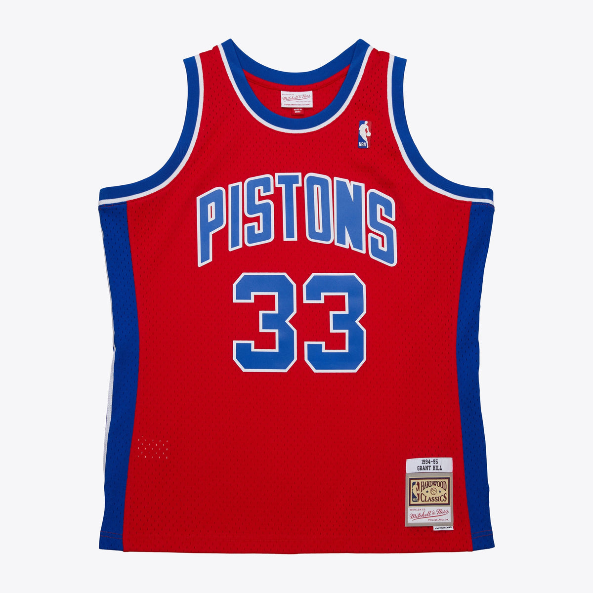 Grant Hill Detroit Pistons 1994 Dark Authentic Basketball Jersey - Red