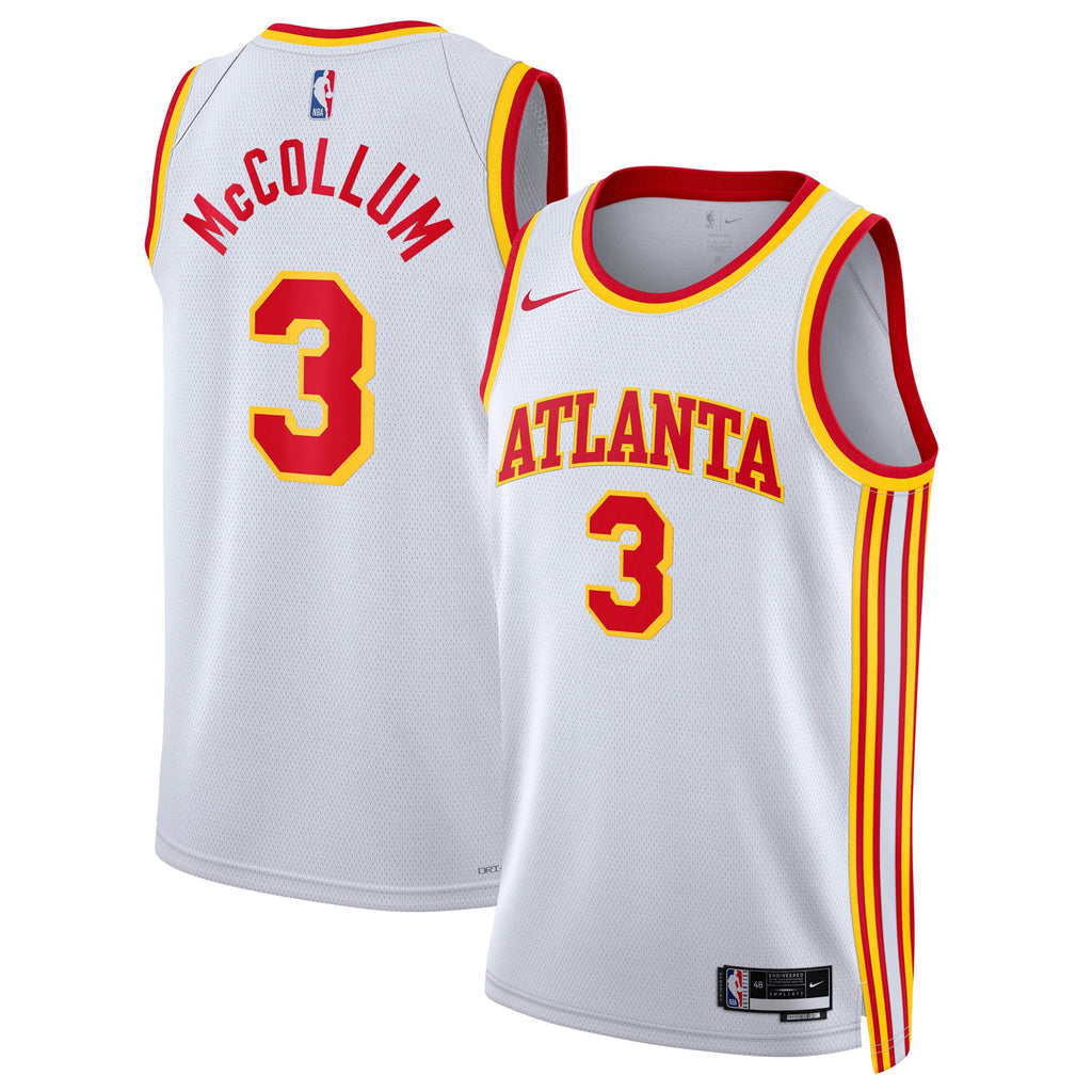 CJ McCollum Atlanta Hawks Association Edition Swingman Basketball Jersey - White - Unisex