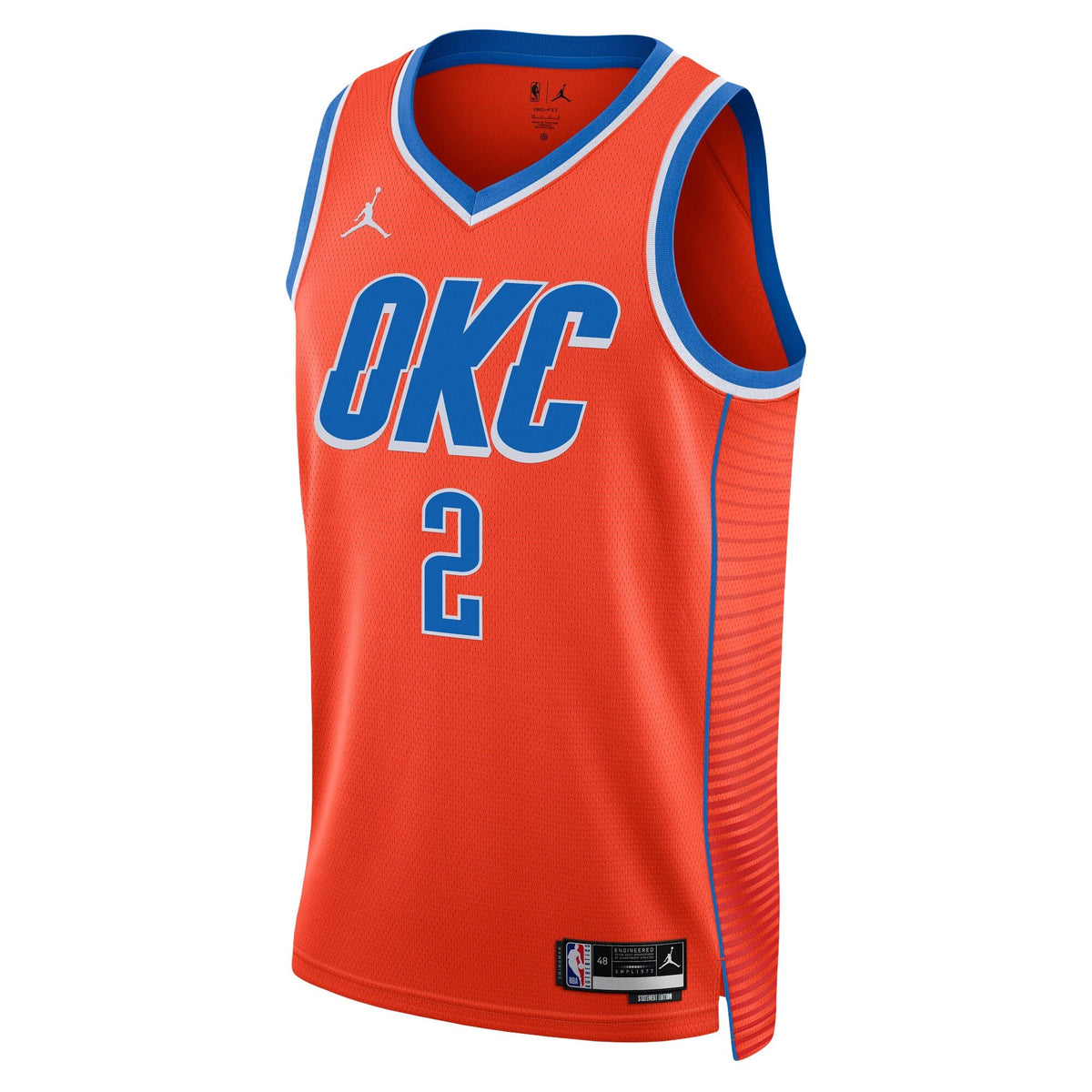 Shai Gilgeous - Alexander Oklahoma City Thunder Replica Swingman Statement Basketball Jersey - Unisex